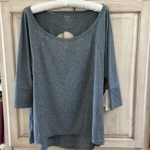 Athletic top loose fit gray NWT sz XL